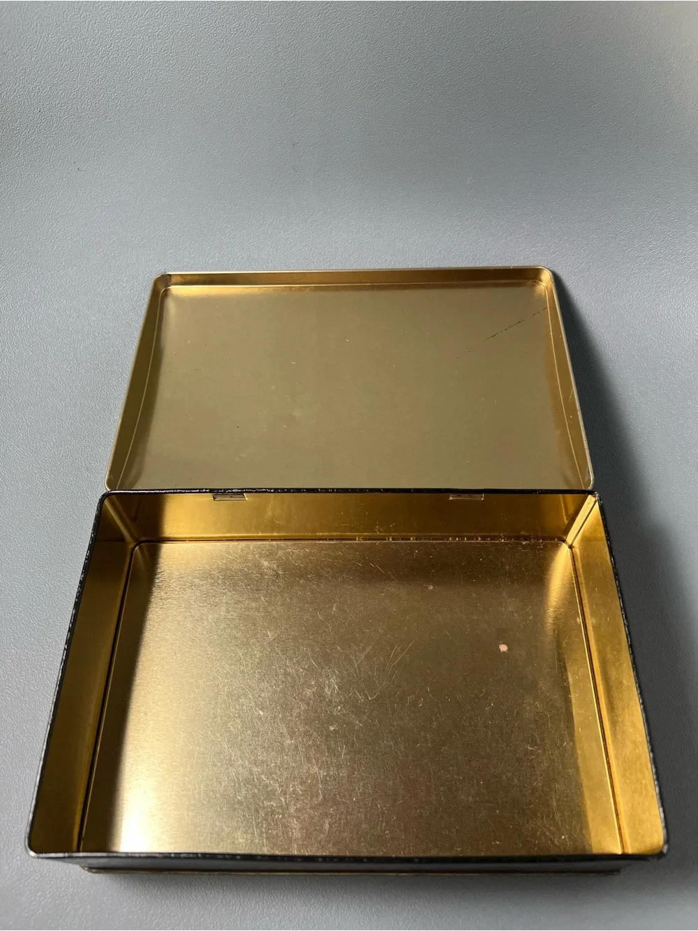 Floral Tin Container